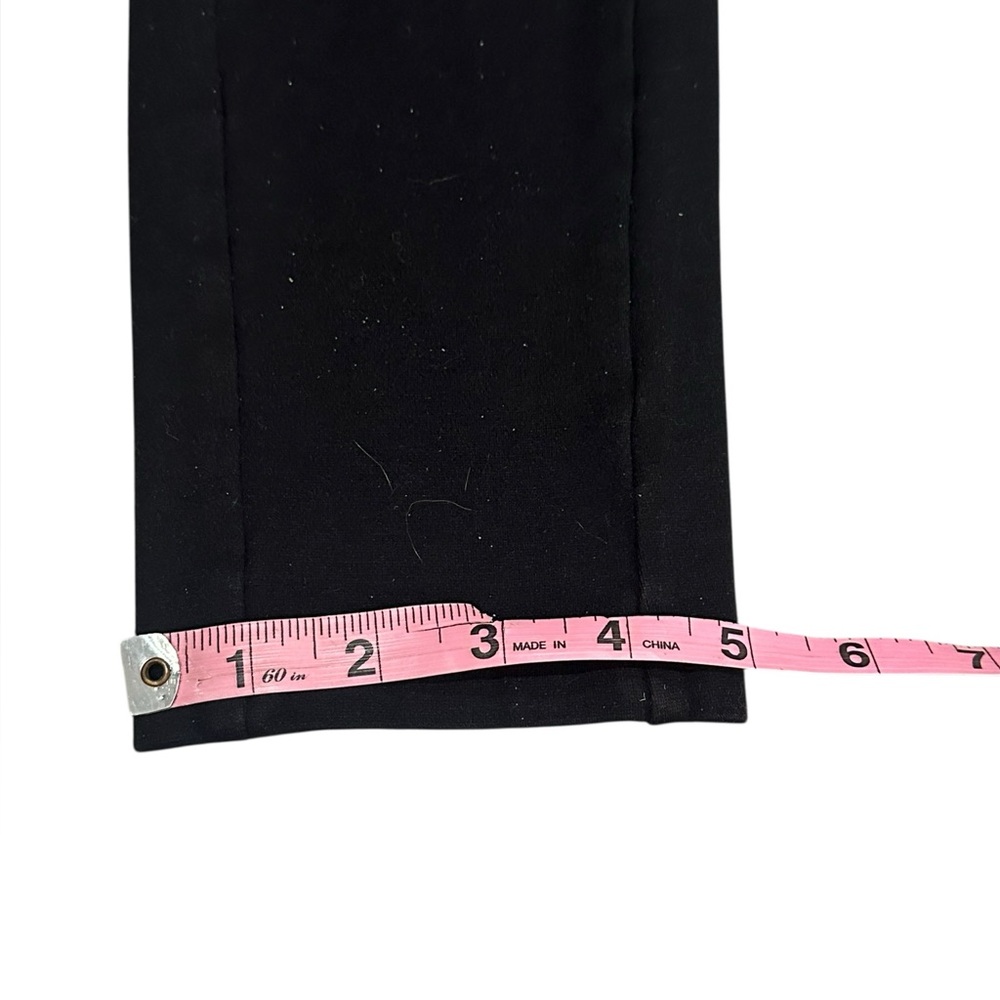 Loft Black Ponte Stretch Pull On Straight Ankle Pants - Size Large - Picture 14 of 15